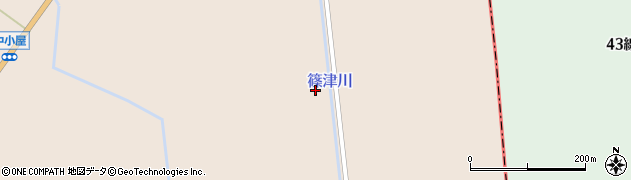 篠津川周辺の地図