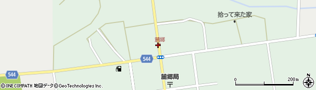 北海道富良野市麓郷市街地周辺の地図