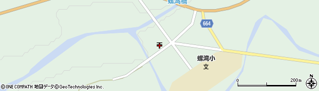 螺湾郵便局周辺の地図