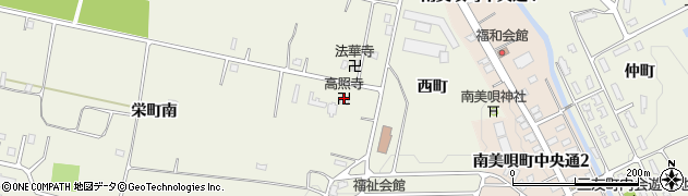 高照寺周辺の地図