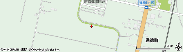 北海道美唄市進徳町周辺の地図