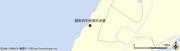 望来浜中央海水浴場周辺の地図