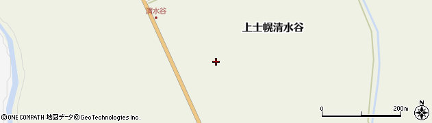 北海道河東郡上士幌町上士幌清水谷周辺の地図