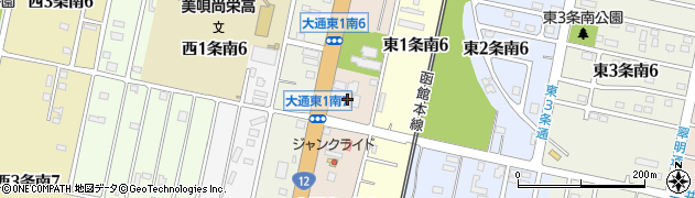 セブンイレブン美唄大通南店周辺の地図