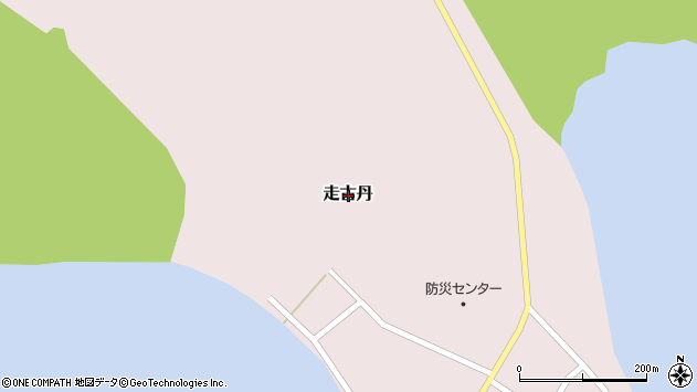 〒086-0523 北海道野付郡別海町走古丹の地図