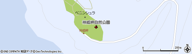 神威岬自然公園周辺の地図