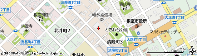 北海道根室市清隆町周辺の地図