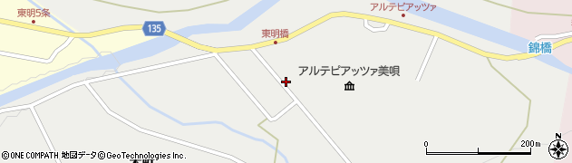 北海道美唄市落合町（栄町）周辺の地図