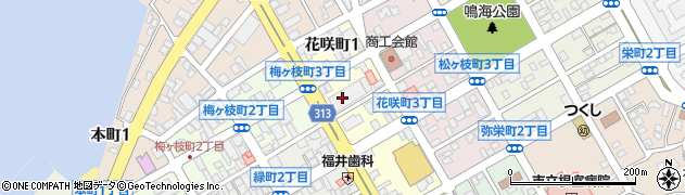 NHK根室支局周辺の地図