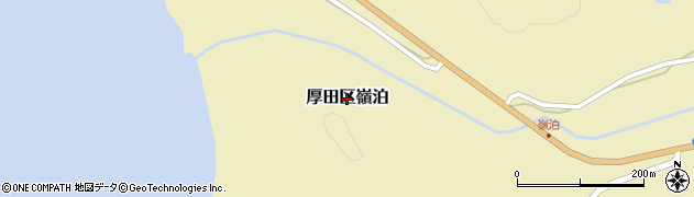 北海道石狩市厚田区嶺泊周辺の地図