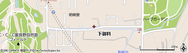 北海道富良野市下御料周辺の地図