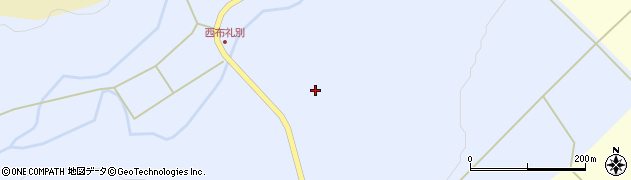 北海道富良野市西布礼別周辺の地図