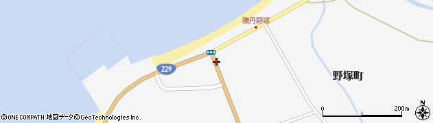 積丹町役場　野塚地区ふれあい交流館周辺の地図