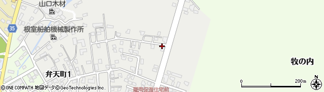 北海道根室市駒場町周辺の地図
