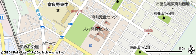 北海道富良野市西麻町周辺の地図