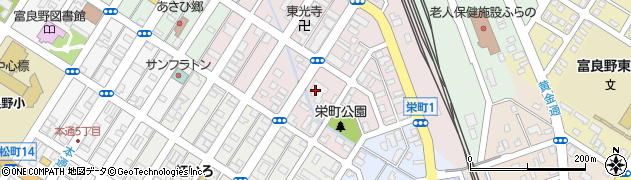 旭川信用金庫富良野支店周辺の地図