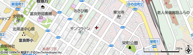 旬菜工房 魚魯魚魯 ふらの店周辺の地図