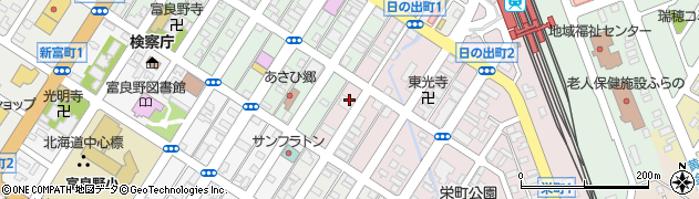 リサイクル＆リペア生活館富良野店周辺の地図