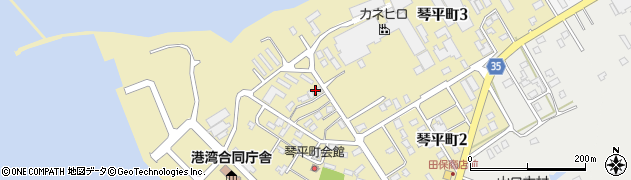北海道根室市琴平町周辺の地図