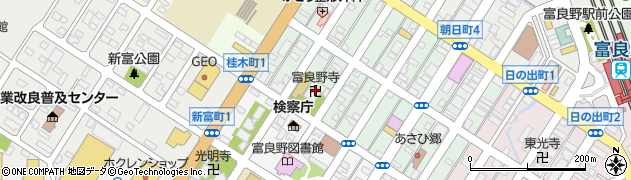 富良野寺周辺の地図
