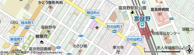 株式会社富良野タクシー　事務所周辺の地図