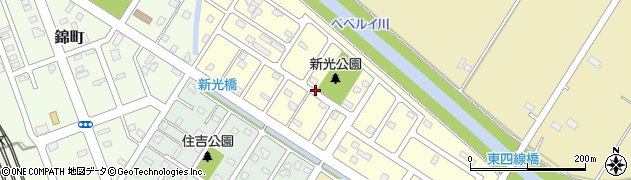北海道富良野市新光町周辺の地図