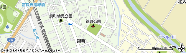 錦町公園周辺の地図