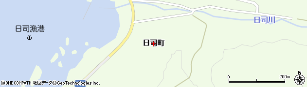 積丹町役場　日司終末処理場周辺の地図