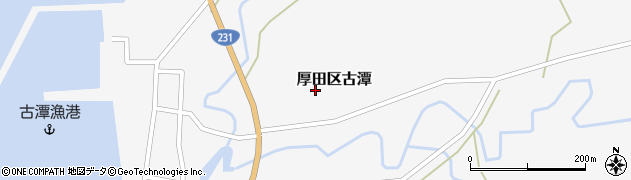 北海道石狩市厚田区古潭周辺の地図