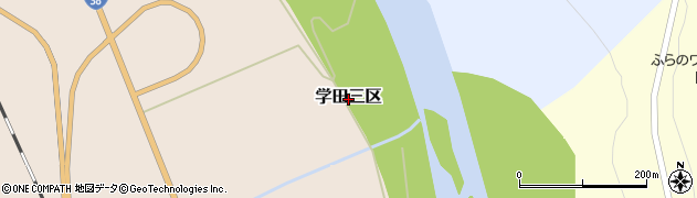 北海道富良野市学田三区周辺の地図