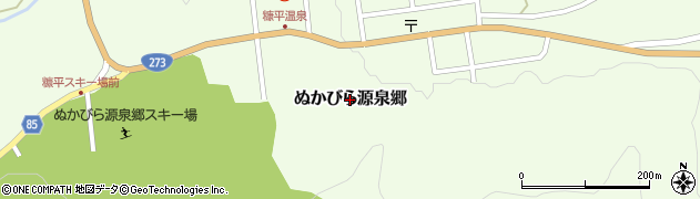 北海道上士幌町（河東郡）ぬかびら源泉郷周辺の地図
