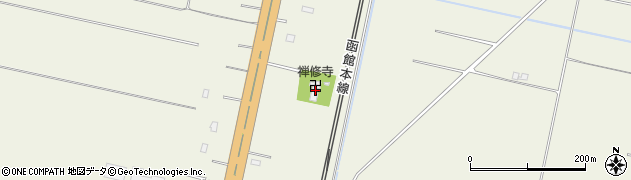 禅修寺周辺の地図