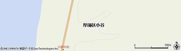 北海道石狩市厚田区小谷周辺の地図