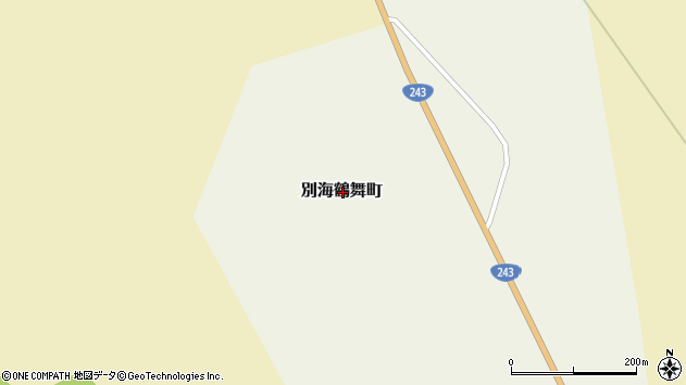 〒086-0212 北海道野付郡別海町別海鶴舞町の地図