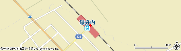 磯分内駅周辺の地図
