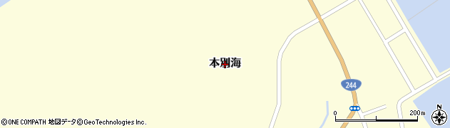 北海道別海町（野付郡）本別海周辺の地図