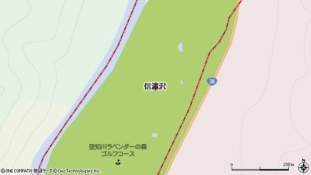 〒076-0039 北海道富良野市信濃沢の地図