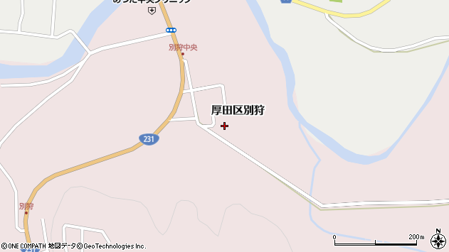 〒061-3605 北海道石狩市厚田区別狩の地図