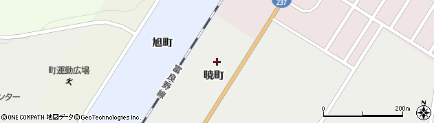 北海道空知郡中富良野町暁町周辺の地図
