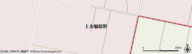 北海道奈井江町（空知郡）上美唄原野周辺の地図
