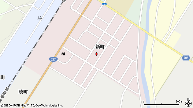 〒071-0754 北海道空知郡中富良野町新町の地図