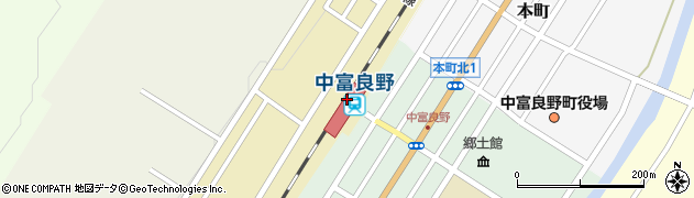 中富良野駅周辺の地図
