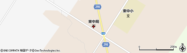 東中郵便局周辺の地図