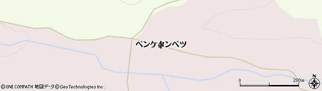北海道陸別町（足寄郡）ペンケクンベツ原野周辺の地図