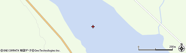 糠平湖周辺の地図