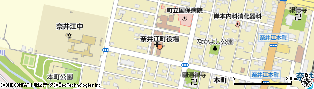 奈井江町役場　くらしと財務課周辺の地図