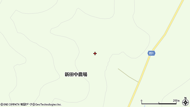 〒071-0731 北海道空知郡中富良野町新田中農場の地図