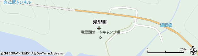 北海道芦別市滝里町周辺の地図