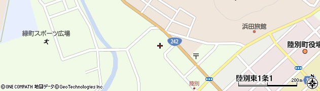 北海道陸別町（足寄郡）栄町周辺の地図