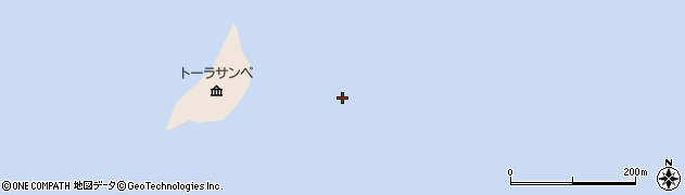 チウルイ島周辺の地図